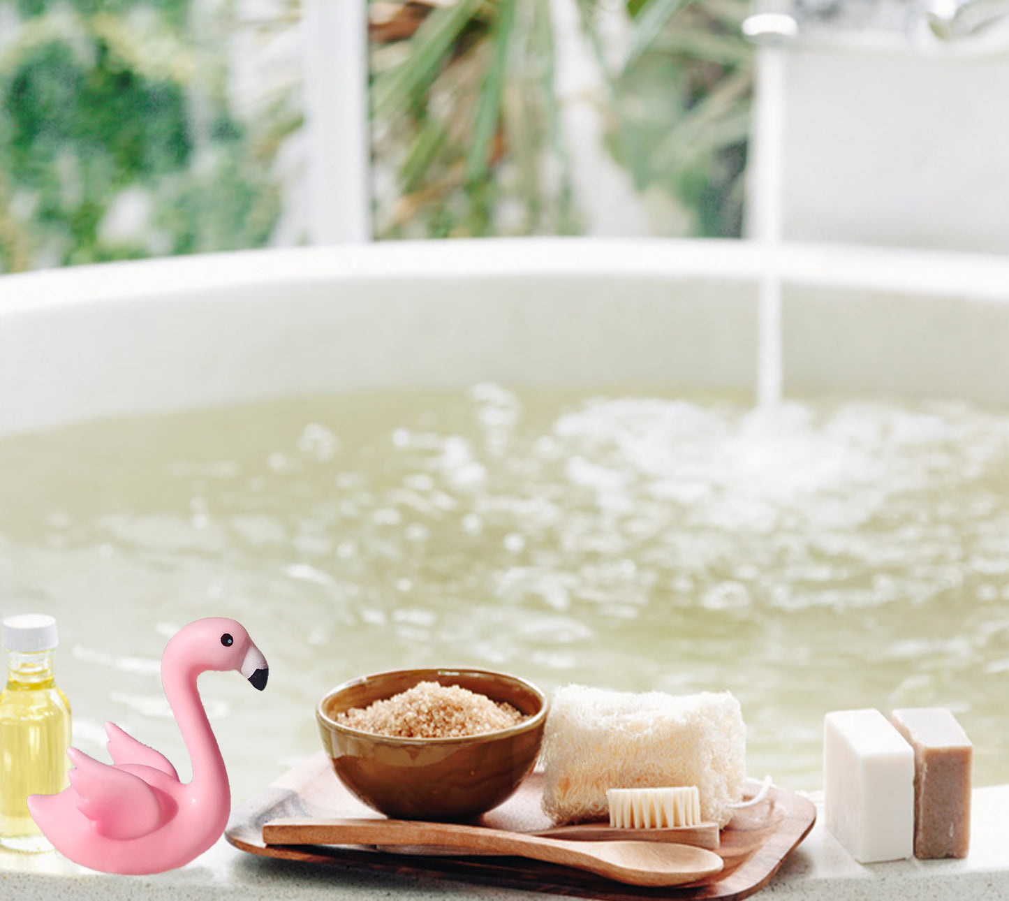Flamingo float