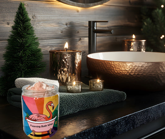 Candy Cane Foaming Bath Whip